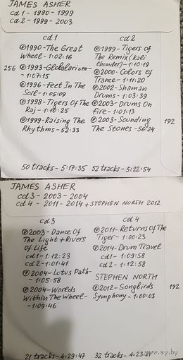 CD MP3 James ASHER выборочная дискография на 4 CD (1990 - 2014)