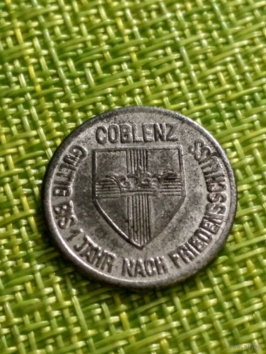 Германия  10 пфеннигов 1918 г ( Coblenz )