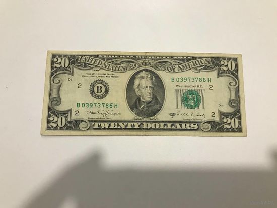 США. 20 долларов 1988г.