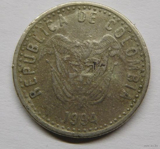 Колумбия 50 песо 1994 г