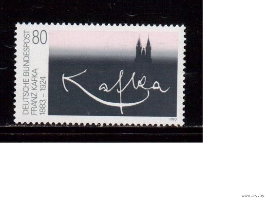 Германия(ФРГ)-1983,(Мих.1178), ** , Личности, Кафка