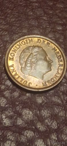 Нидерланды 1 цент 1975г.
