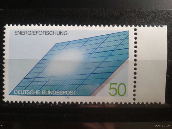 ФРГ 1981 фотоэлектрический солнечный генератор Михель-1,3 евро