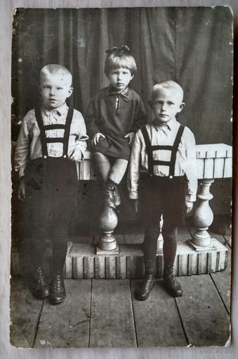 Фото детей 1930-х. 9.5х14.5 см