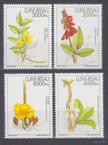 1994 Гвинея-Бисау 1203-1206 Цветы 6,50 евро