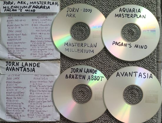 CD MP3 Jorn LANDE, ARK, AQUARIA, AVANTASIA, MASTERPLAN, MILLENIUM, PAGAN'S MIND - 4 CD