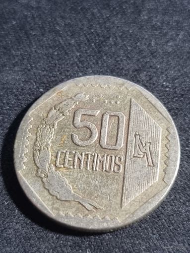Перу 50 сентимо 1991