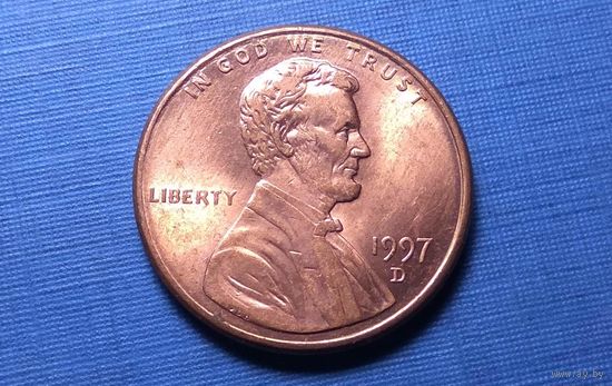 1 цент 1997 D. США.