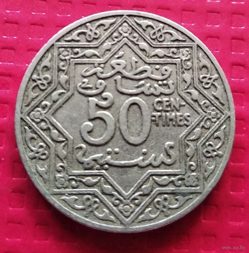 Марокко 50 сантимов 1921 г. 40743
