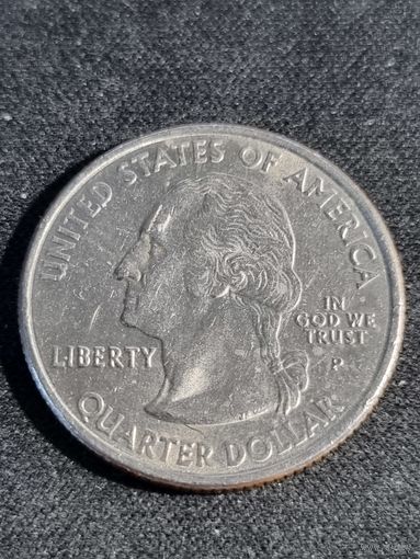 США 25 центов 2002 ИНДИАНА P