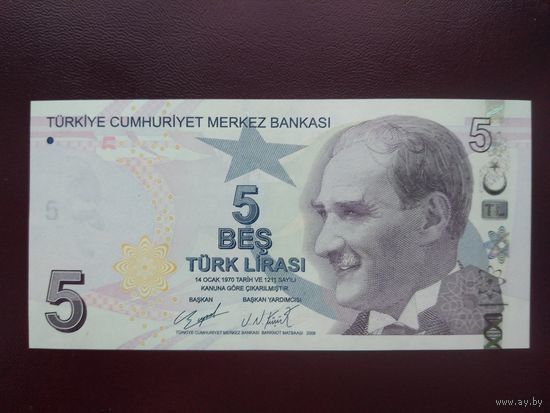 Турция 5 лир 2017 UNC