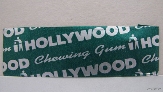 Обертка от жвачки Hollywood, зеленая.