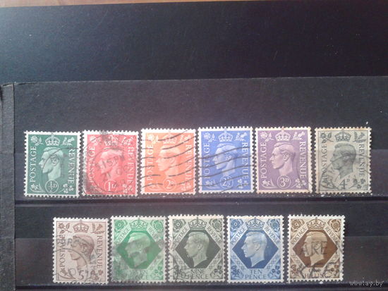 Англия 1937-9 Король Георг 6  11 марок