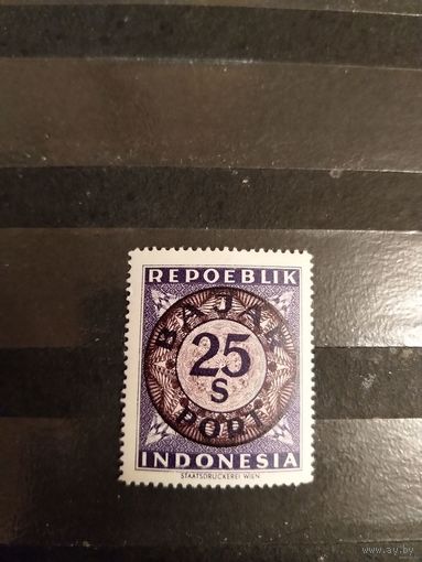 Старенькая Индонезия доплатная чистая клей лёгкая наклейка (1-10)