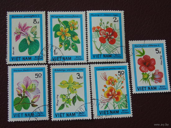 Вьетнам 1989 г. Цветы.