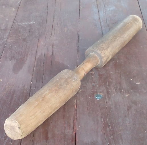 Деревянный пест (толкач, пехталь) для большой деревянной ступы
