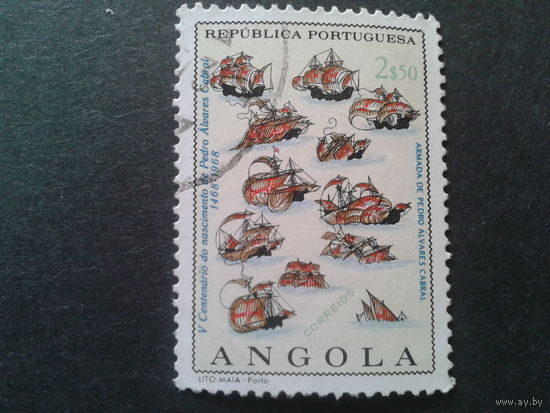Ангола, колония Португалии 1968 корабли адмирала Кабрала