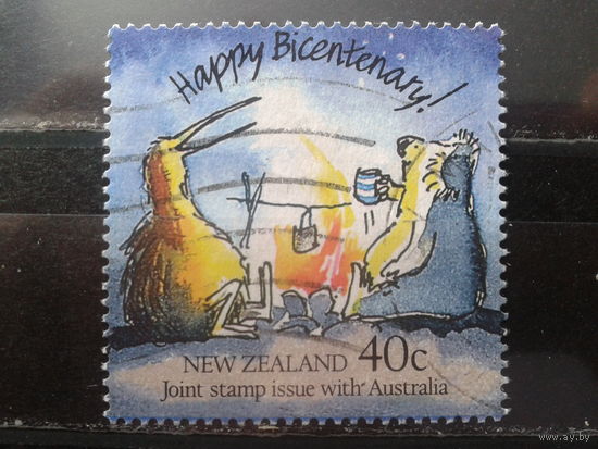 Новая Зеландия 1988 200 лет колонизации Австралии, совм. выпуск