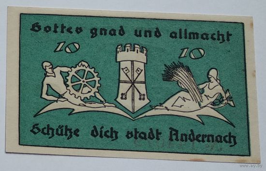 Германия, Нотгельд Andernach 10 Пфеннигов 1920 --181