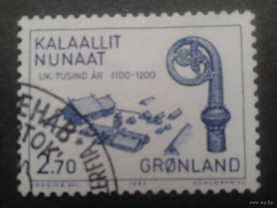 Дания Гренландия 1982 поселок, основанный в 12 веке