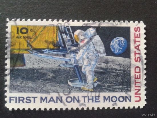 США 1969 первый человек на Луне