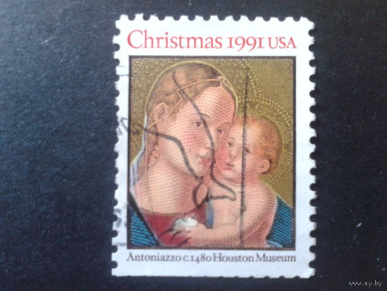 США 1991 Рождество, живопись