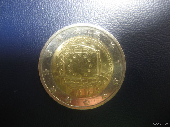 Германия 2 евро 2015 D Флаг