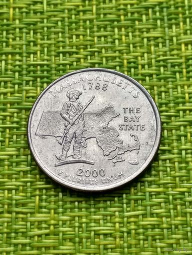 США 25 центов 2000 MASSACHUSETTS ''P''