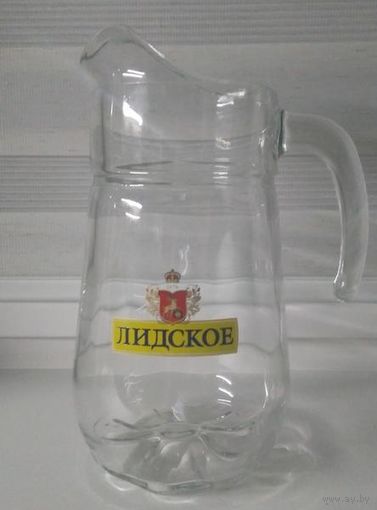 Пивной кувшин ( Питчер )  с логотипом  пива " Лидское".