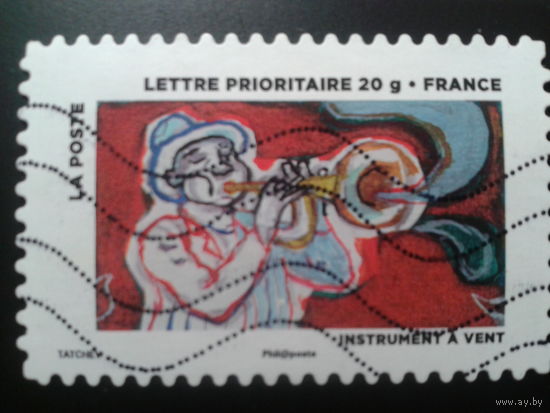Франция 2013 день марки, музыкант