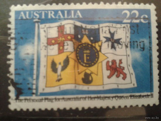 Австралия 1981 55 лет королеве Елизавете 2, флаг королевы