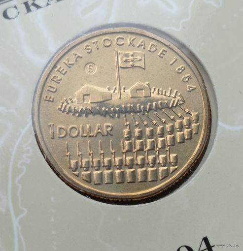 Werty71 Австралия 1 доллар 2004 S восстание золотоискателей