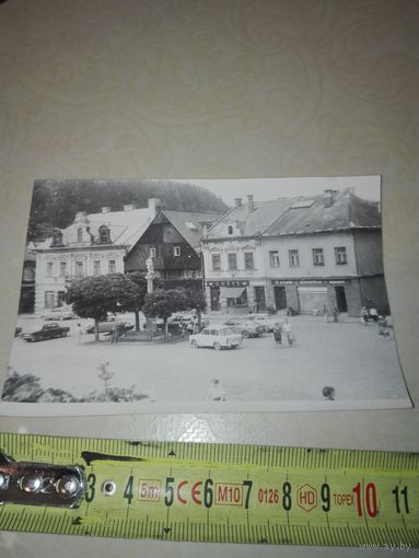 Старое фото Площадь в Чехословакии