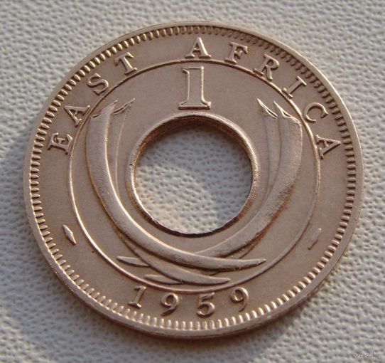 Британская Восточная Африка. 1 цент 1959 год  KM#35	Тираж: 10.000.000 шт