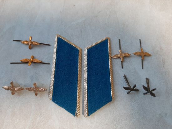 Эмблемы ВВС СССР , 4 разновидности одним лотом + петлицы.