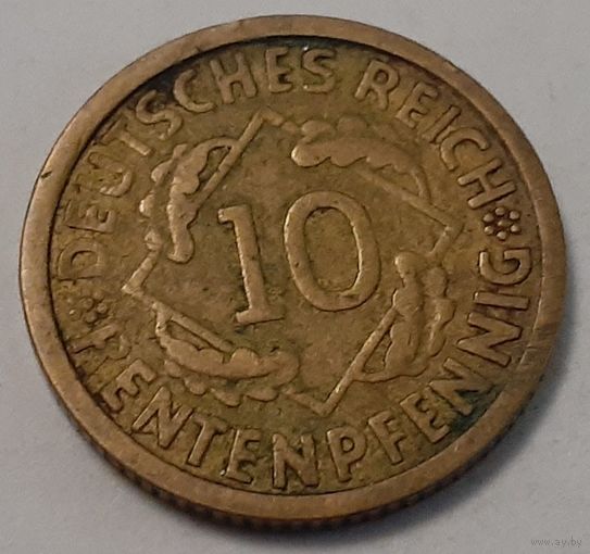Германия 10 рейхспфеннигов, 1924 (4-11-64)
