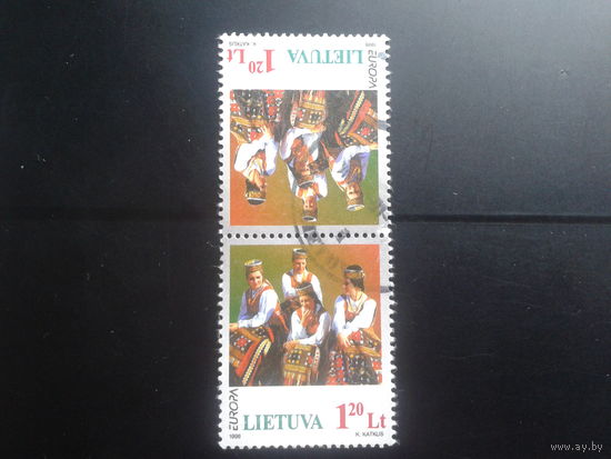 Литва 1998 Европа, фестивали, тет-беш Михель-4,0 евро гаш