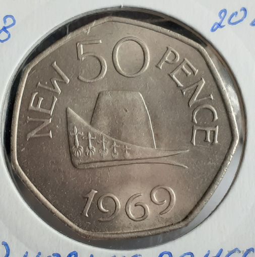 Гернси 50 новых пенсов, 1969