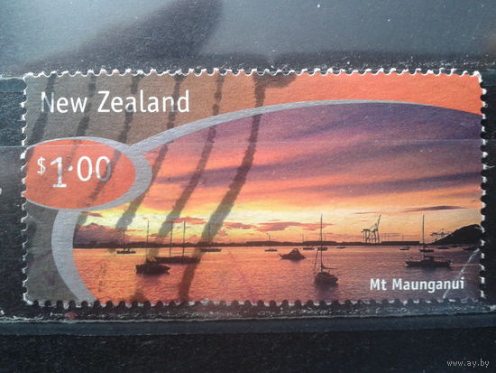 Новая Зеландия 1998 Корабли в гавани Михель-1,2 евро гаш