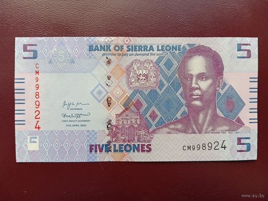 Сьерра-Леоне 5 леоне 2022 UNC
