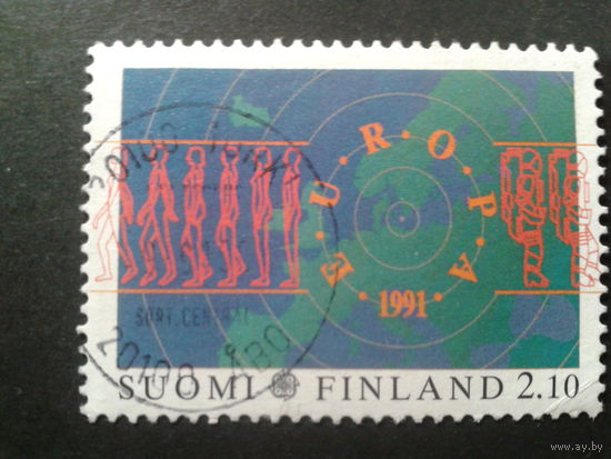 Финляндия 1991 Европа космос