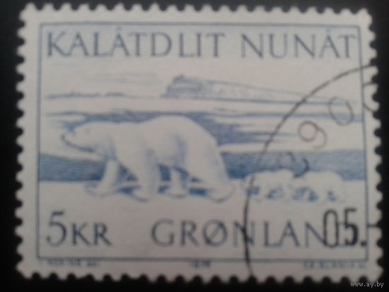 Дания Гренландия 1976 белый медведь