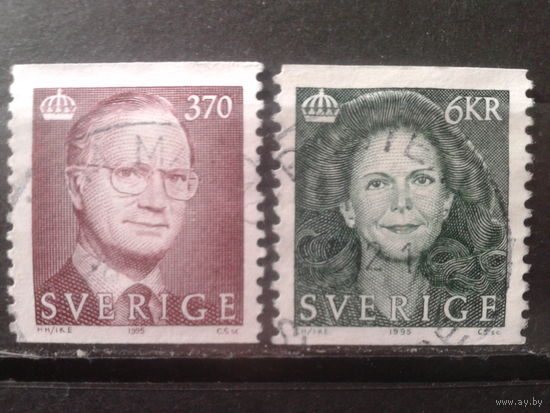 Швеция 1995 Король Карл 16 Густав и королева Сильвия Полная серия