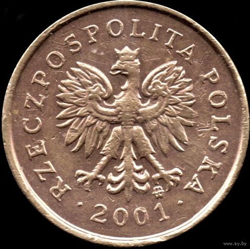 Польша 1 грош 2001 г. Y#276 (22-1)