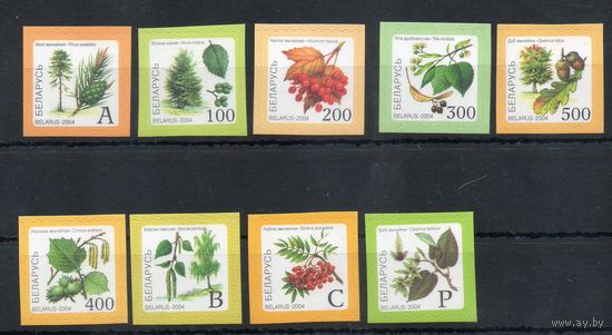 Восьмой стандартный выпуск Беларусь 2004 год (554-562,564) 10 марок