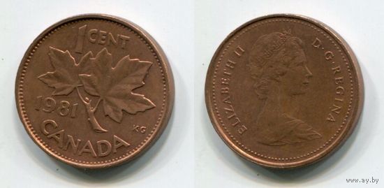 Канада. 1 цент (1981, XF)