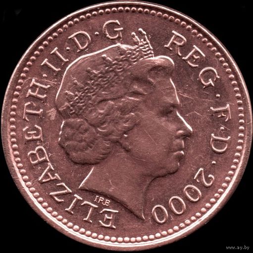 Великобритания 1 пенни 2000 г. КМ#986 (4-14)