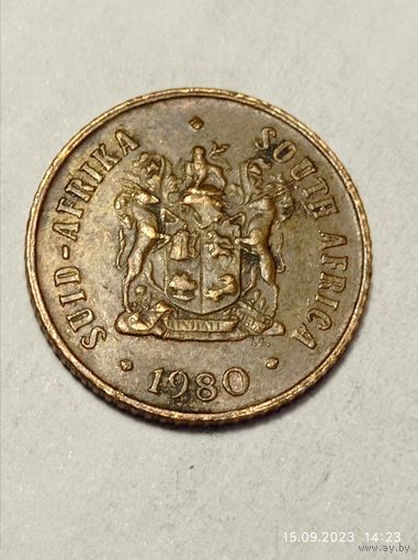 ЮАР 1 цент 1980 года .