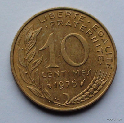 Франция 10 сантимов. 1976