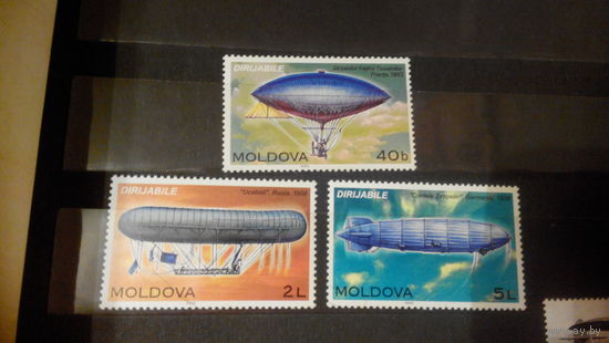 Транспорт, авиация, дирижабли, марки, Молдова (Молдавия), 2003